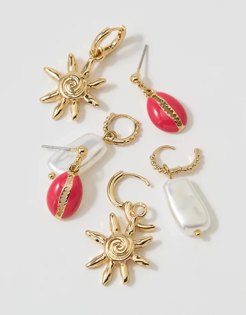 Aerie Beach Treasure Earring 3-Pack