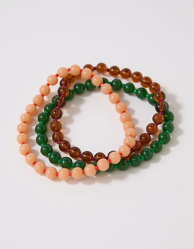 Aerie Colored Bead Bracelet Pack