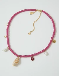 Aerie Beaded Charm Necklace