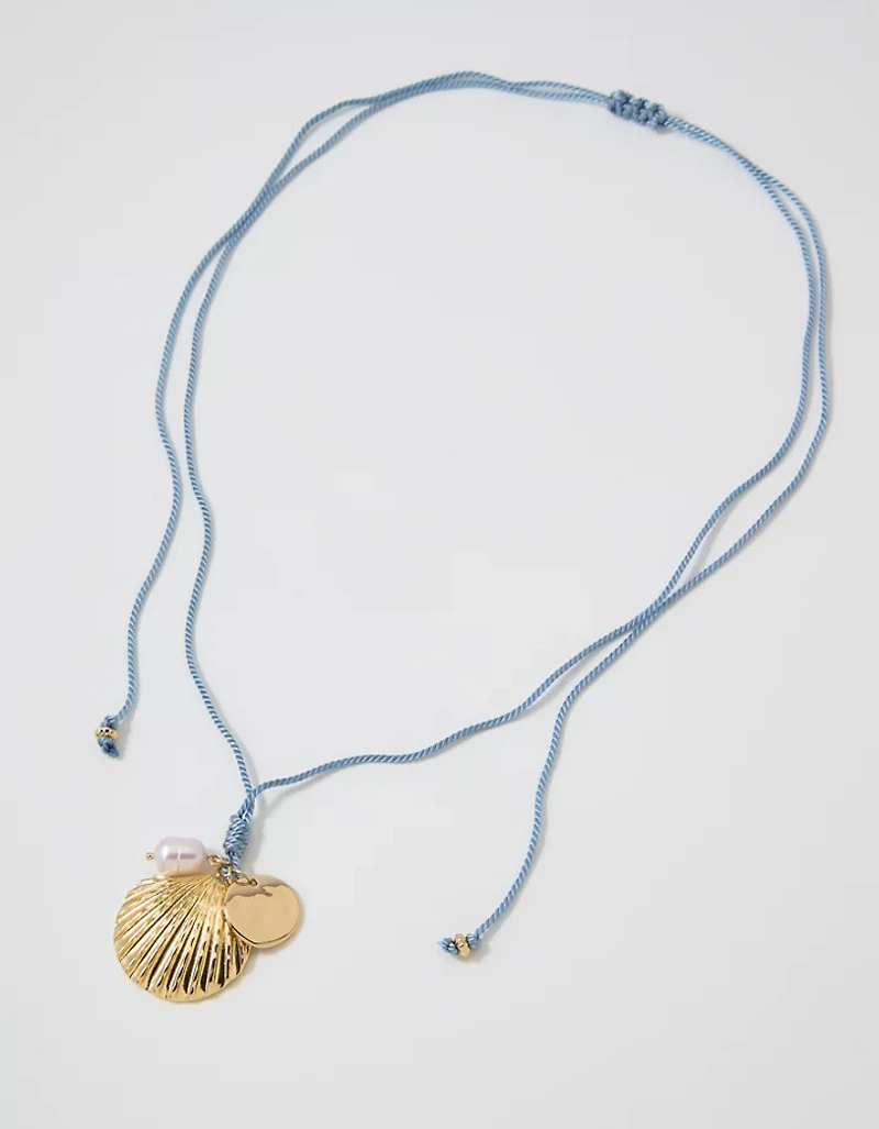 Aerie Dainty Cord Charm Necklace