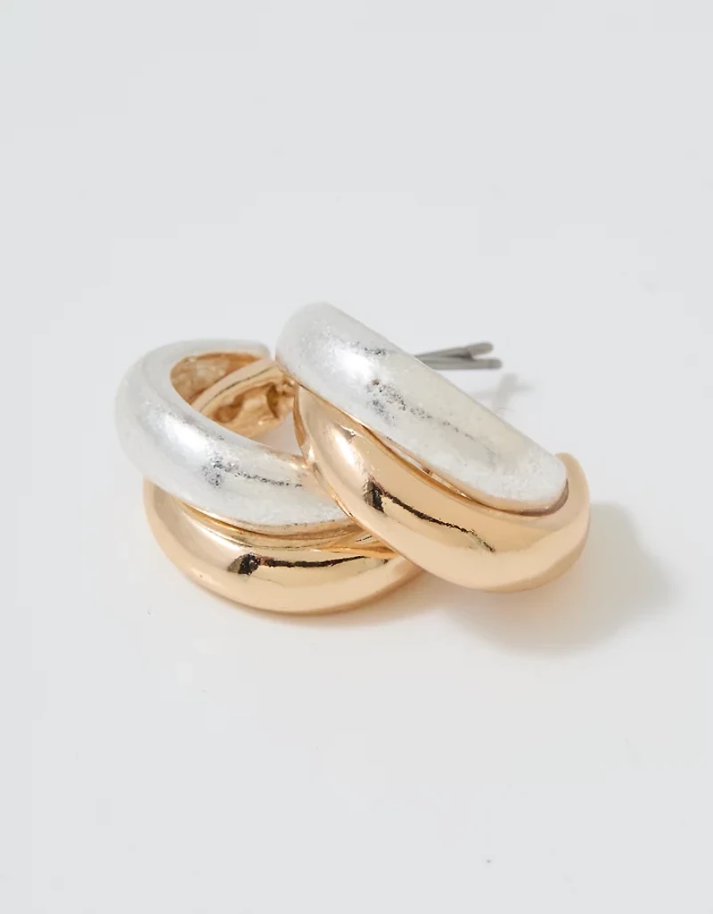 Aerie Double Hoop Earrings