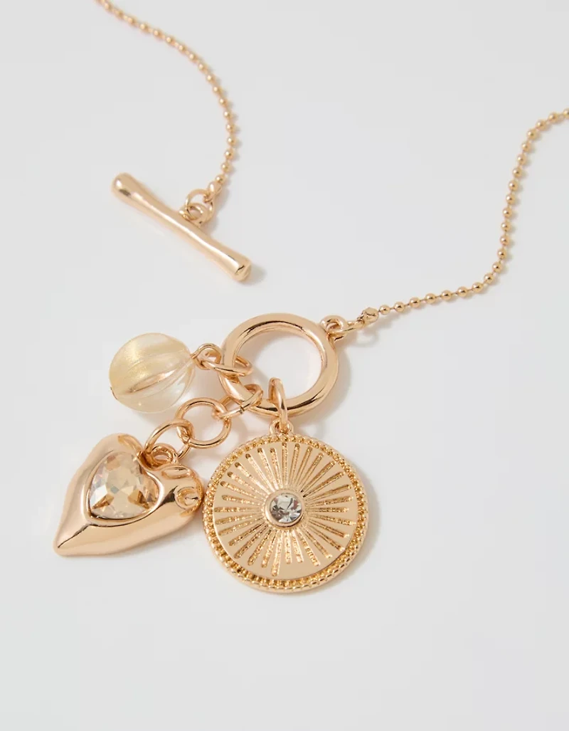 Aerie Long Charm Pendant Necklace