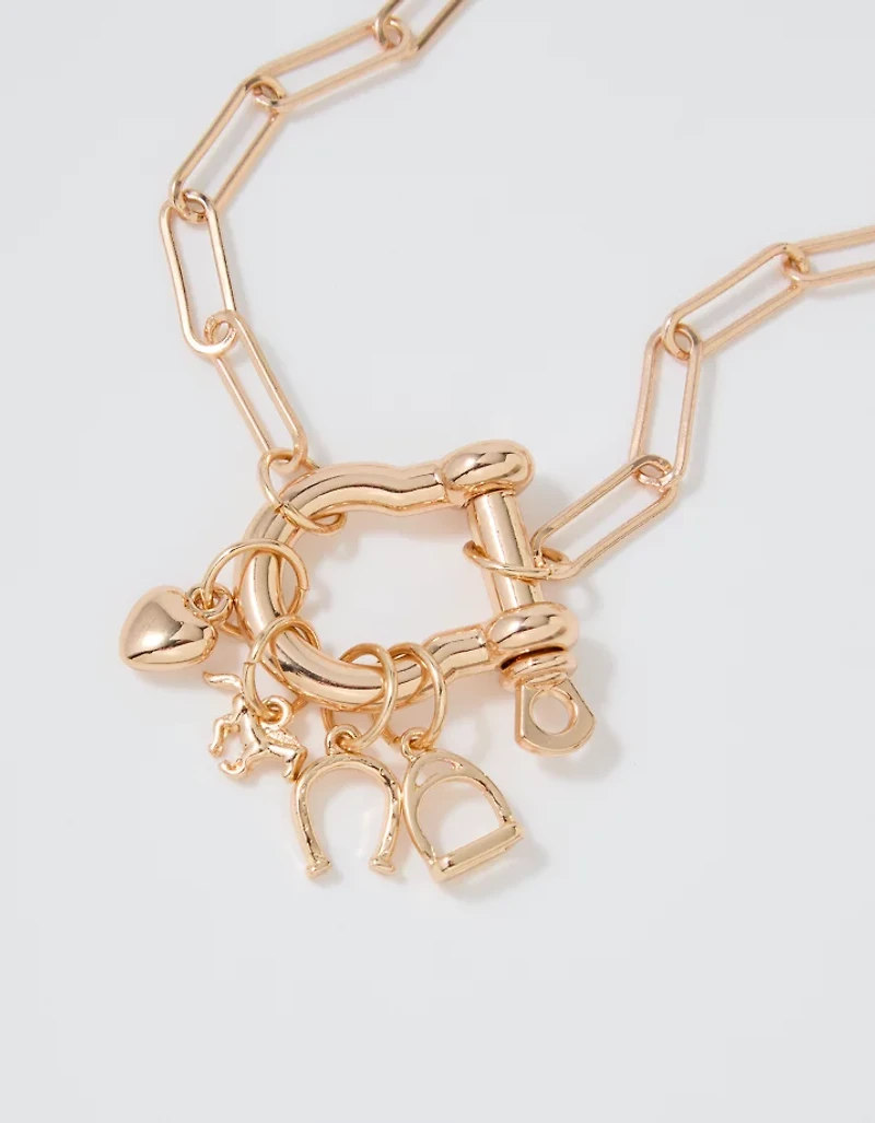Aerie Horsebit Charm Necklace