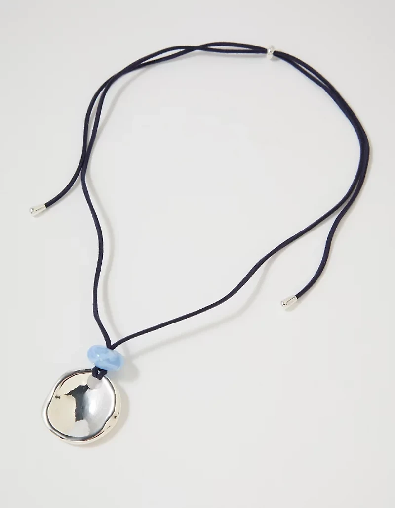 Aerie Suede Long Pendant Necklace