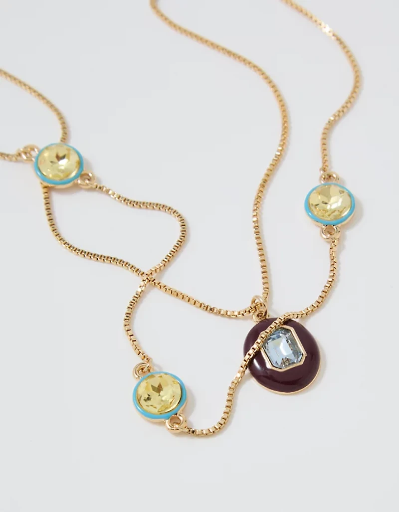 Aerie Candy Jewel Layered Necklace