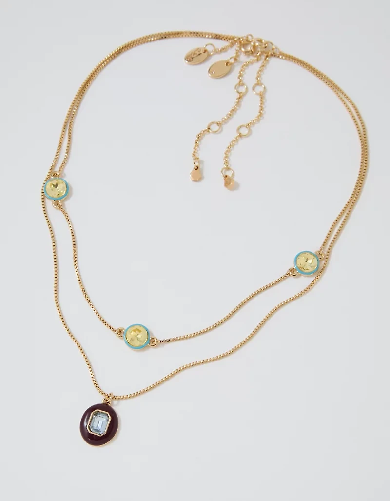 Aerie Candy Jewel Layered Necklace