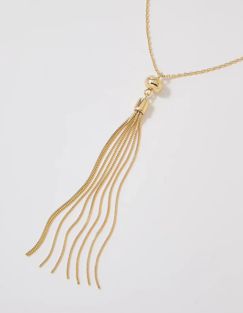 Aerie Tassel Statement Necklace