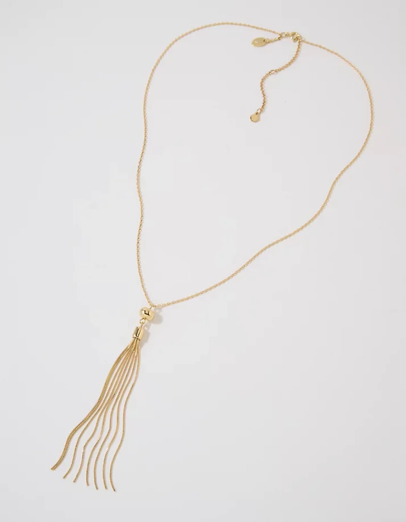 Aerie Tassel Statement Necklace