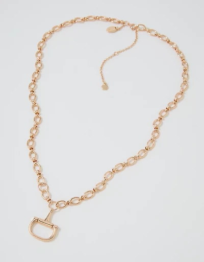 Aerie Long Horsebit Necklace
