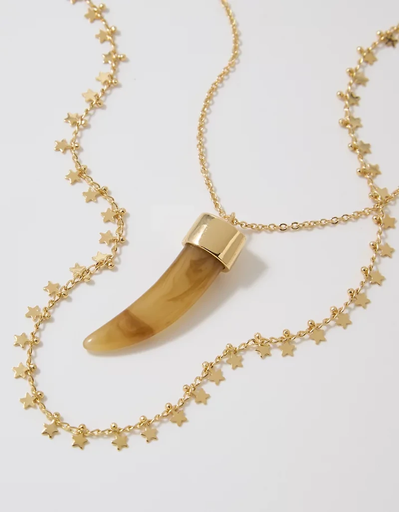 Aerie Festival Layered Charm Necklace