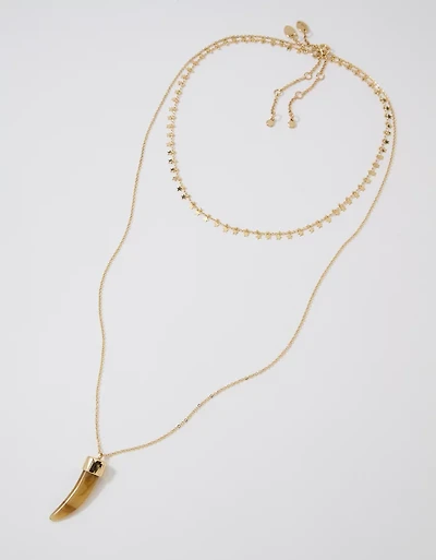 Aerie Festival Layered Charm Necklace
