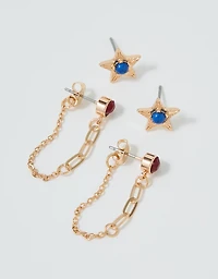 Aerie Star Earring 2-Pack
