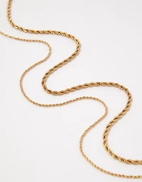Aerie Rope Chain Statement Necklace