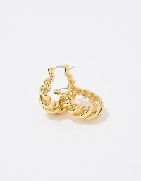 Aerie Twist Dome Hoop Earrings