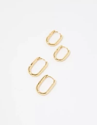 Aerie Chunky Paperclip Hoop Earring Pack