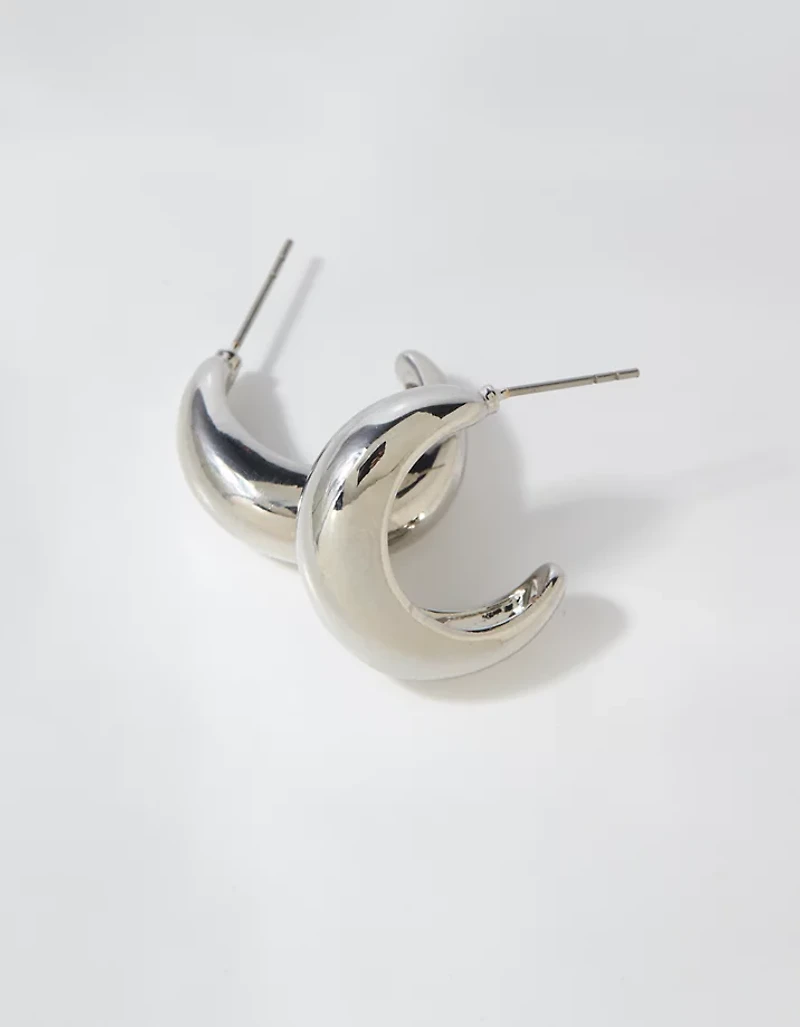 Aerie Shiny Gold Hoop Earrings