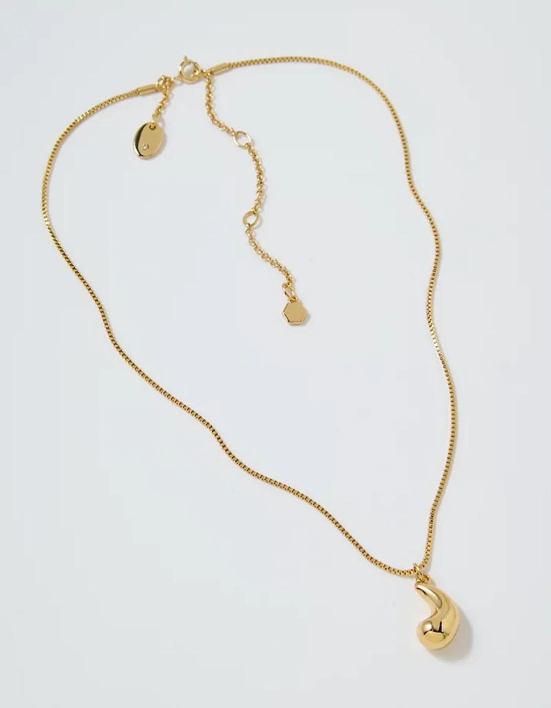 Aerie Dainty Droopy Statement Necklace