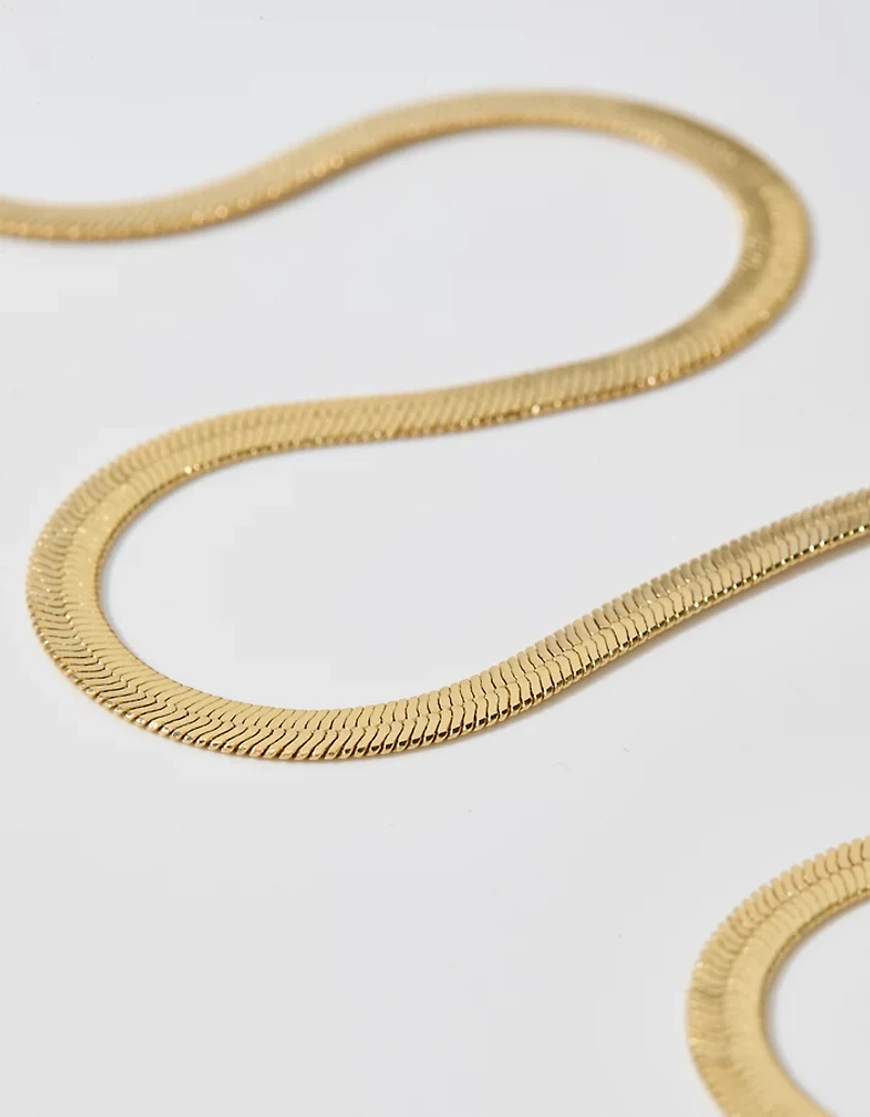 Aerie Chunky Herringbone Necklace