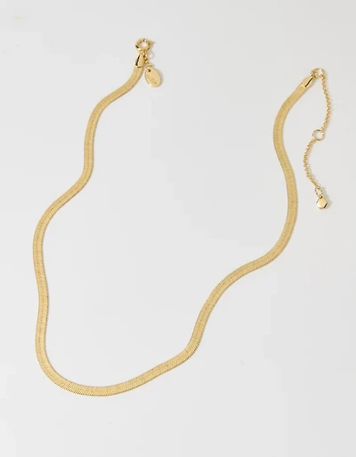 Aerie Chunky Herringbone Necklace