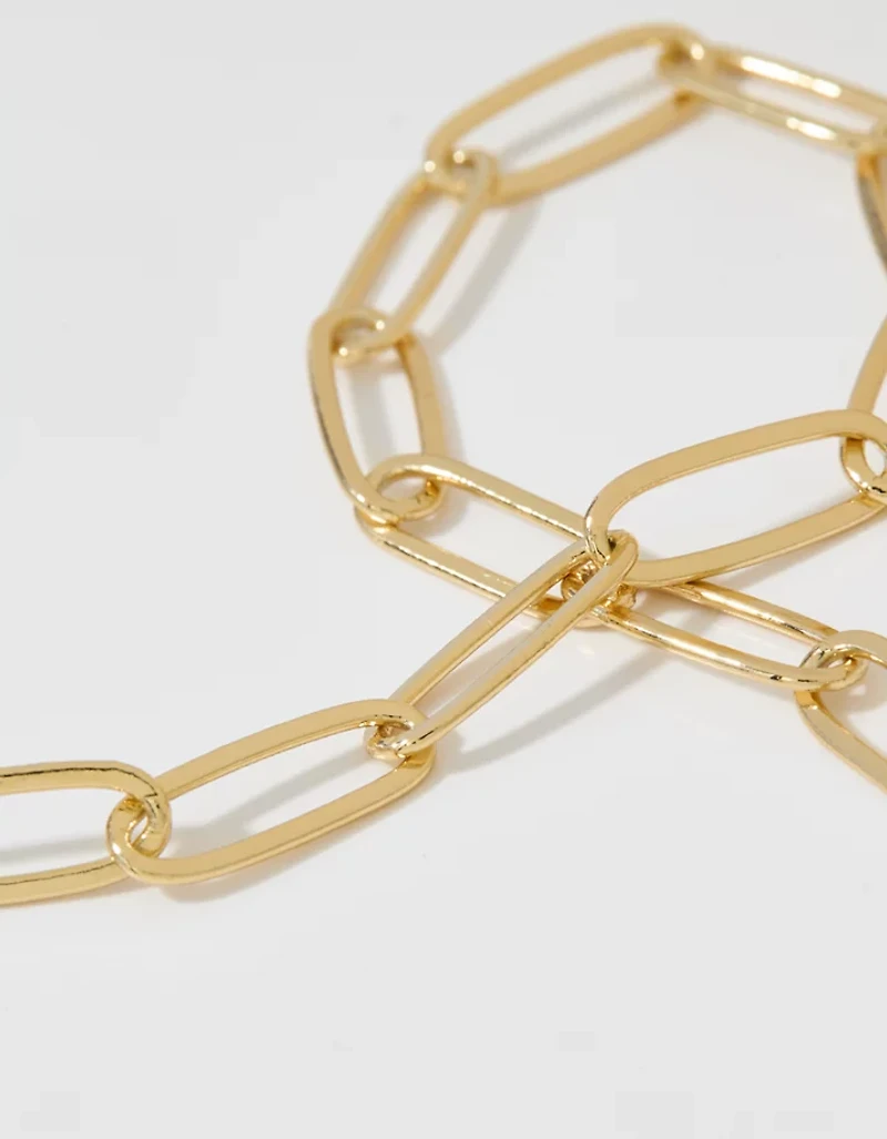 Aerie Chunky Paperclip Necklace