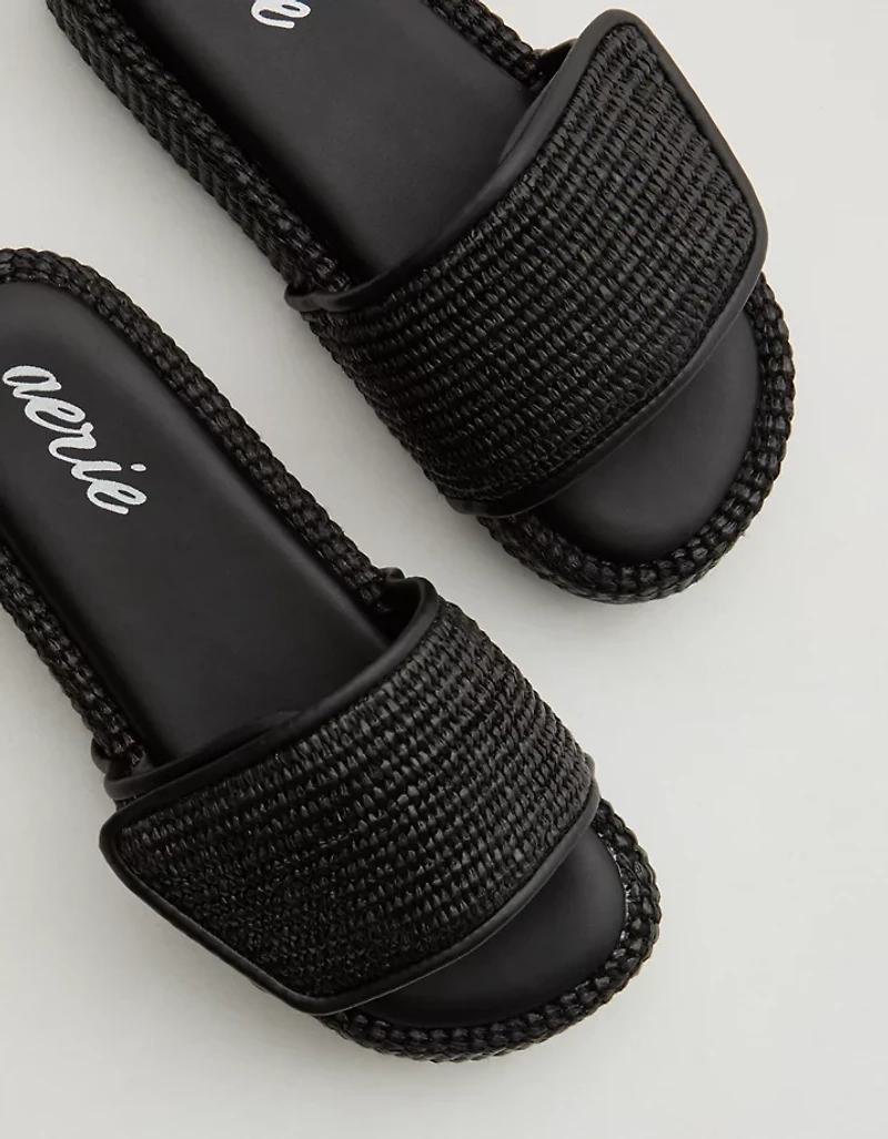 Aerie Straw Sandal