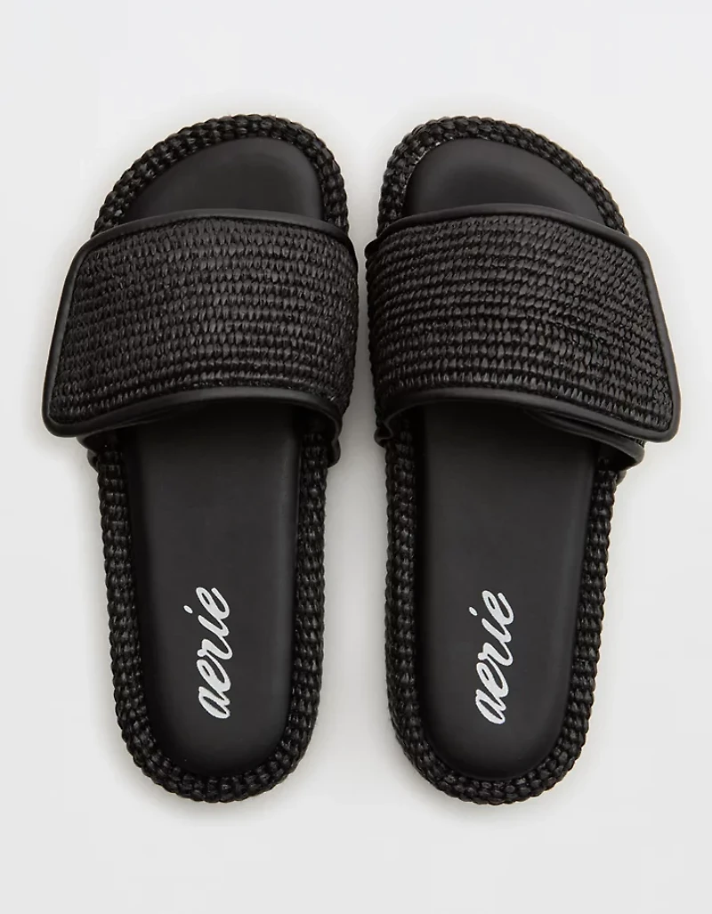 Aerie Straw Sandal