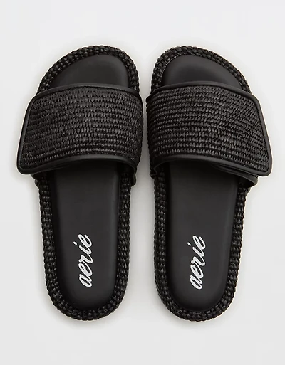 Aerie Straw Sandal