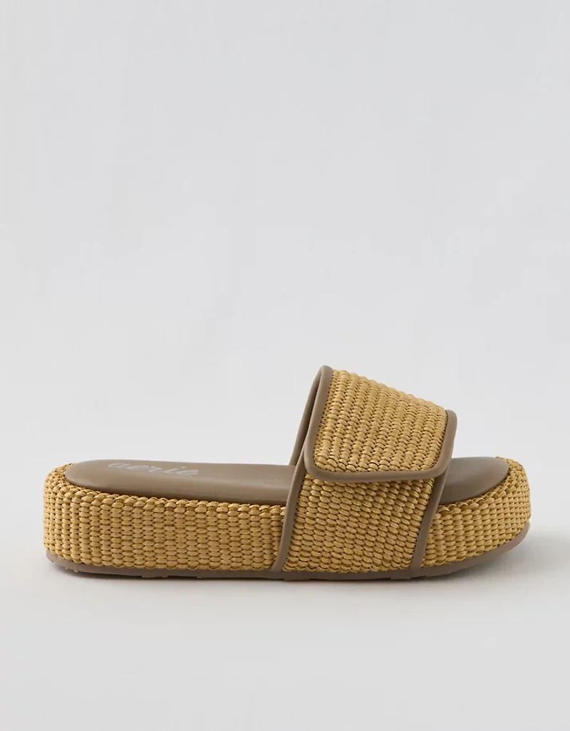 Aerie Straw Sandal