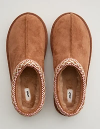Aerie Embroidered Scuff Slippers