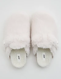 Aerie Faux Fur Cork Bottom Slides