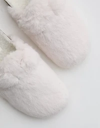 Aerie Faux Fur Cork Bottom Slides