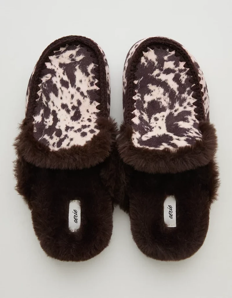 Aerie Contrast Stitch Slippers