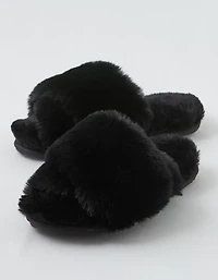 Aerie Fur Slides