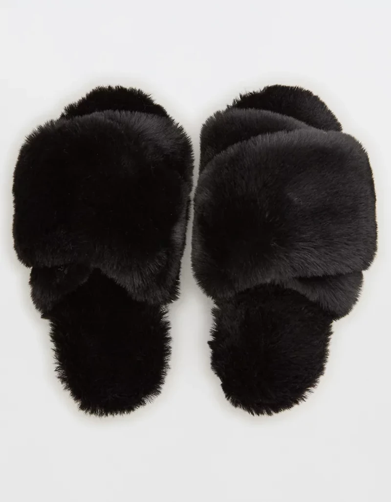 Aerie Fur Slides