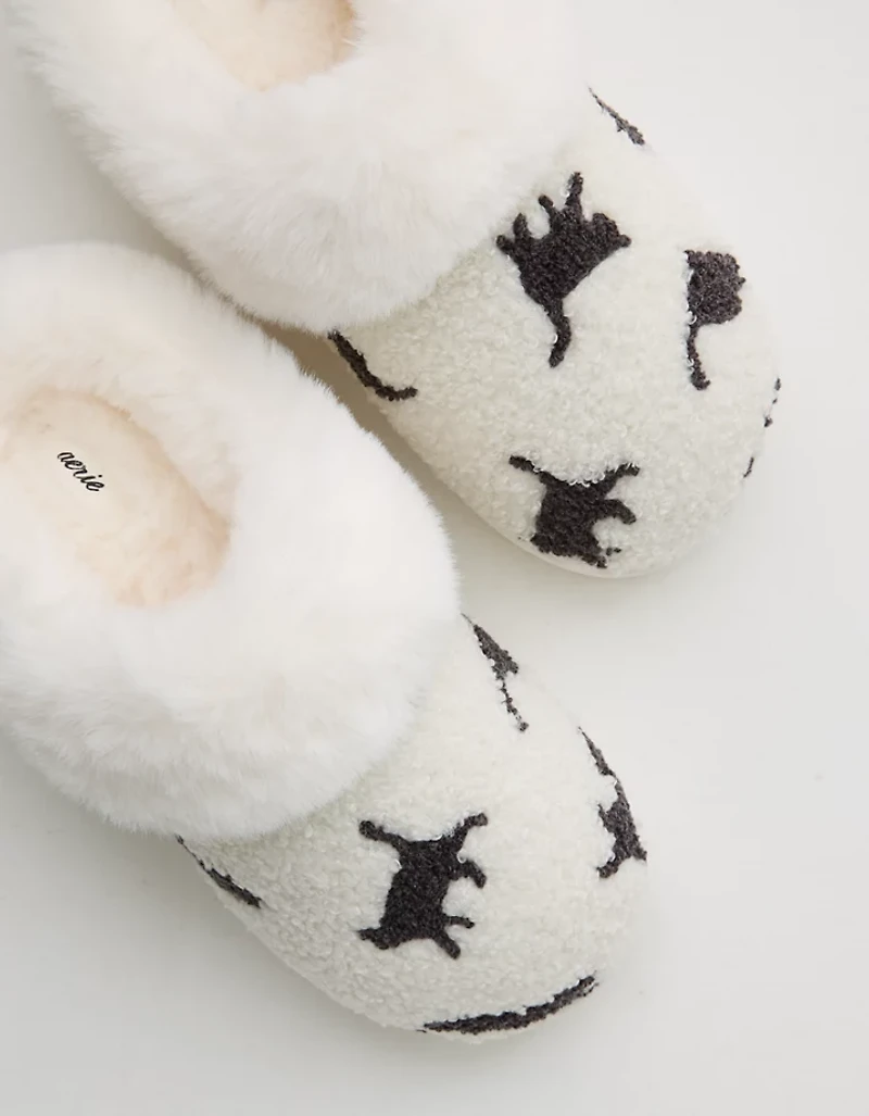 Aerie Embroidered Slippers