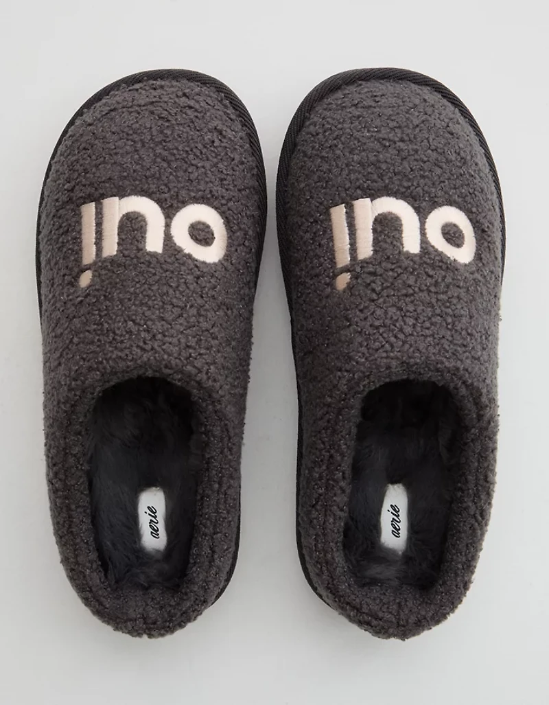 Aerie Sherpa Scuff Slippers
