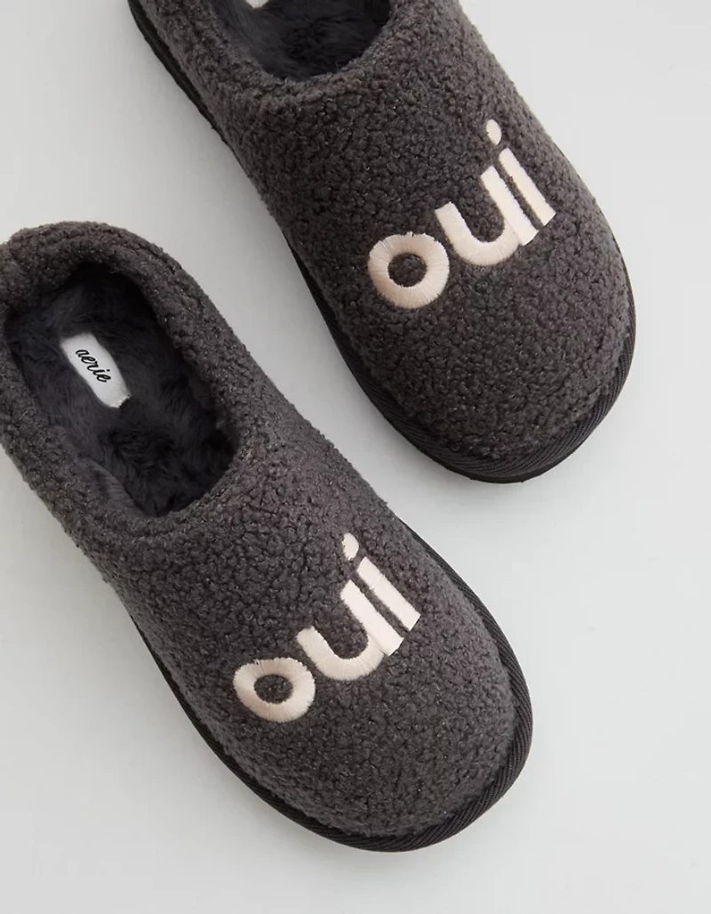 Aerie Sherpa Scuff Slippers