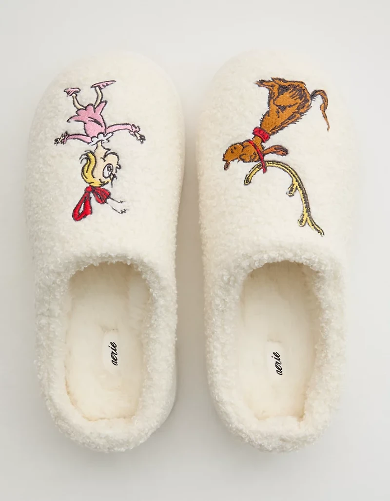 Aerie Sherpa Scuff Slippers