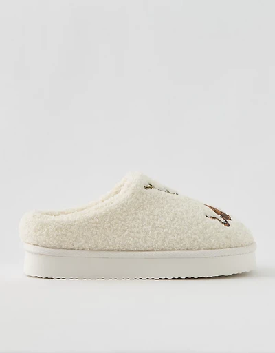 Aerie Sherpa Scuff Slippers