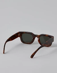 Lunettes de soleil à monture épaisse rectangulaire AEO
