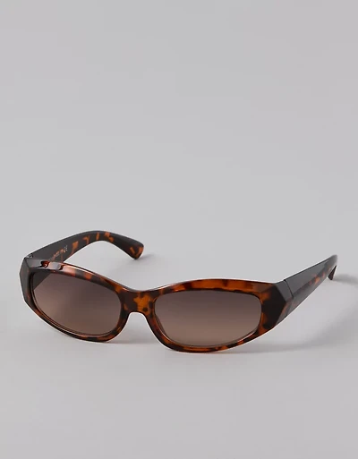 Lunettes de soleil écaille de tortue étroites AE