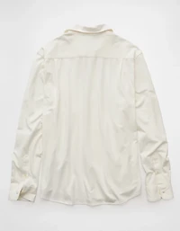 Chemise oxford en piqué extensible AE