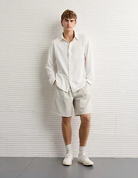 Chemise oxford en piqué extensible AE