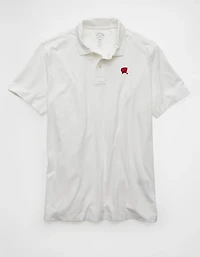 AE 24/7 Wisconsin Badgers Graphic Club Polo Shirt