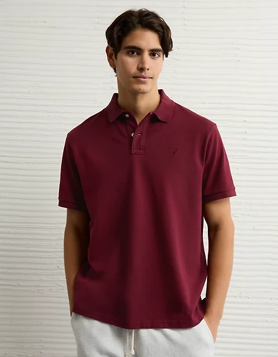 AE Lived-In Stretch Pique Polo Shirt