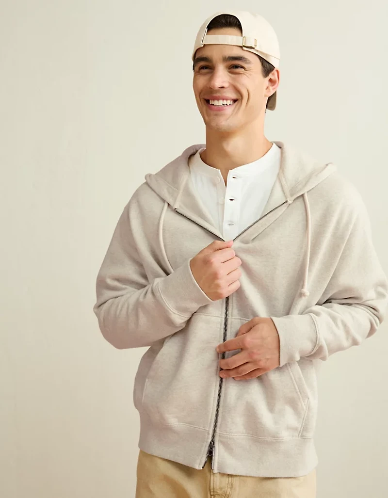 AE Laidback Luxe Full-Zip Hoodie
