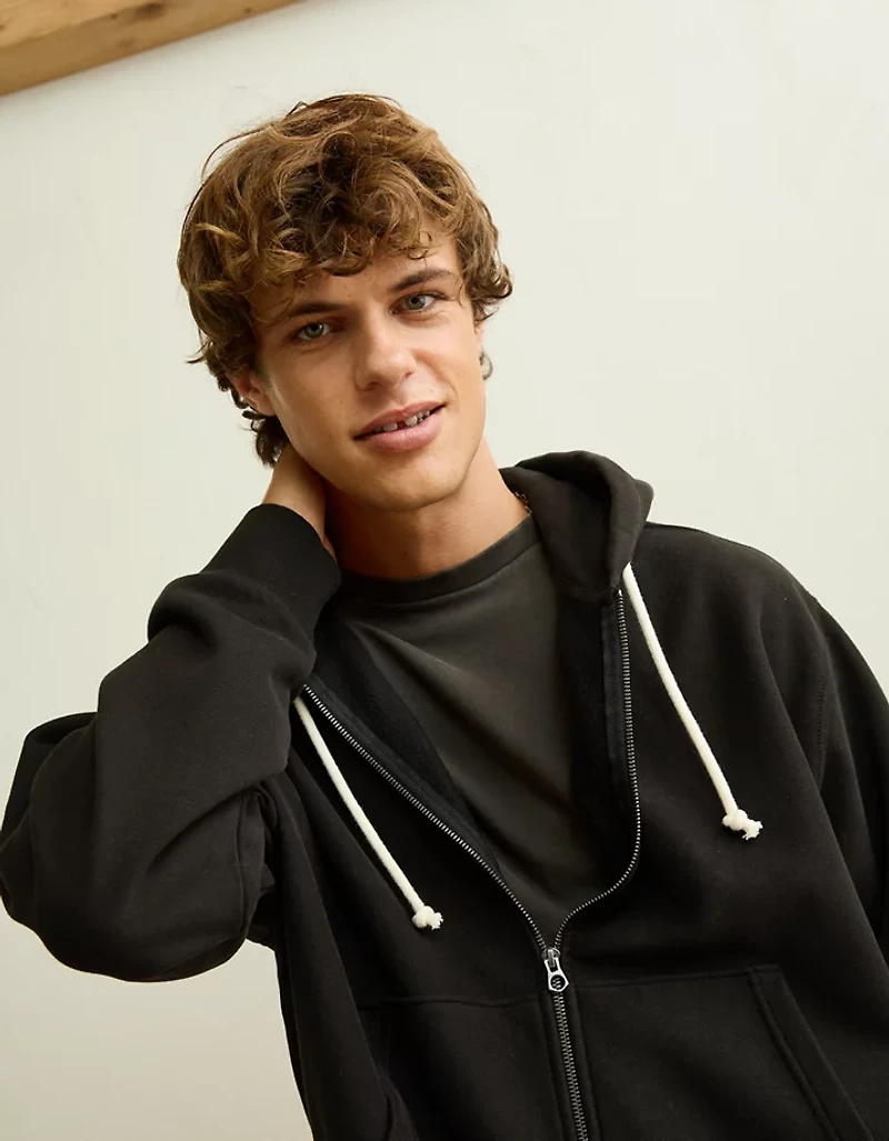 AE Laidback Luxe Full-Zip Hoodie