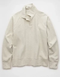 AE 24/7 Long-Sleeve Rugby Polo Sweatshirt