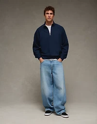 Chandail en molleton matelassé à glissière un quart 24/7 AE