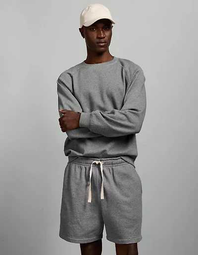 AE77 Garment-Washed Raglan Sweatshirt